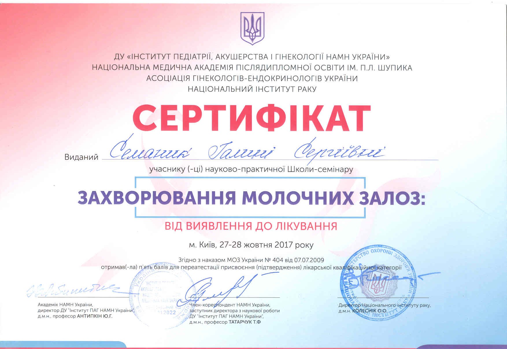 Сертификат 0029